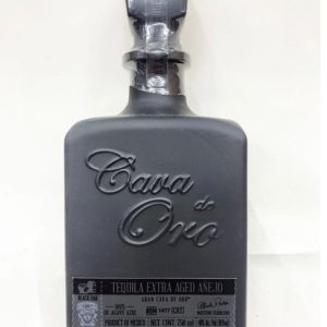 Cava De Oro Extra Anejo Black Tequila