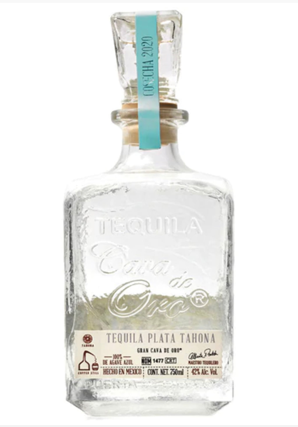 Cava De Oro Plata Tahona Tequila